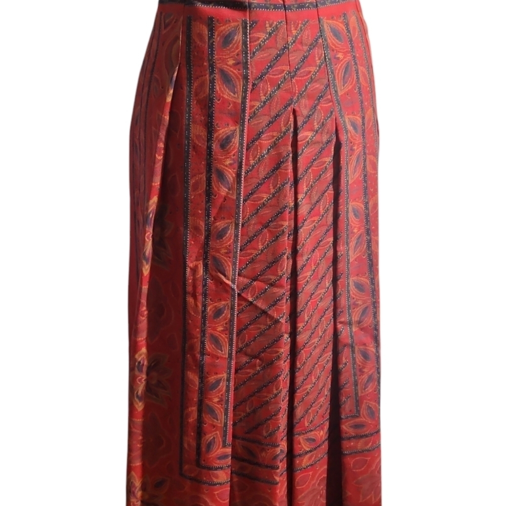 RED LONG SKIRT M/L - Picture 3 of 17